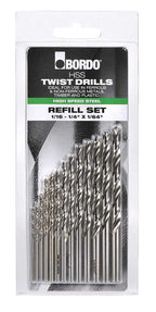 Bordo HSS Drill Set (Imperial) - 13 Piece - Cost Less Bolts | Industrial Supplies