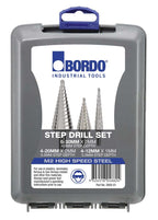 Bordo Straight Flute Step Drill Set (3 Piece 4-30mm) - Cost Less Bolts | Industrial Supplies