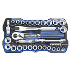 Kincrome LOK-ON™ Drive Socket Set 1/2" (Metric & Imperial) - Cost Less Bolts | Industrial Supplies