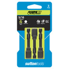 Sutton SupaBit Impact Hex Drive Nutsetter Tek Bit Set (3PK) (1/4",5/16", 3/8") - Cost Less Bolts | Industrial Supplies