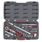 Teng Drive Combined Socket Set 1/4" & 1/2" (Metric) - 72 Piece - Cost Less Bolts | Industrial Supplies