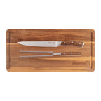 Starrett 2 Piece Butchers Knife Set & Block