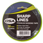 GSA Sharp Lines Masking Tape | Various Sizes - Cost Less Bolts | Industrial Supplies