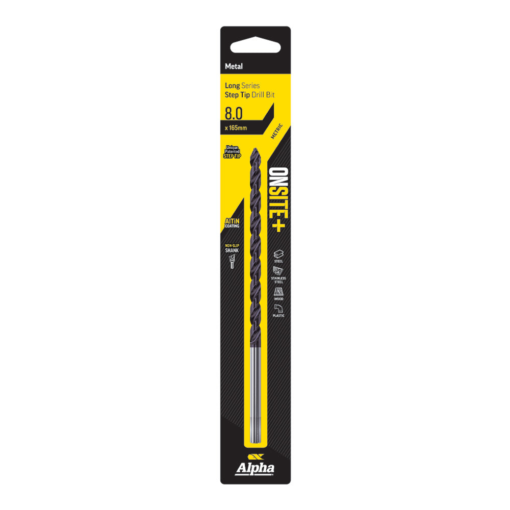 Alpha Onsite+ Long Series Drill Bit (Metric)