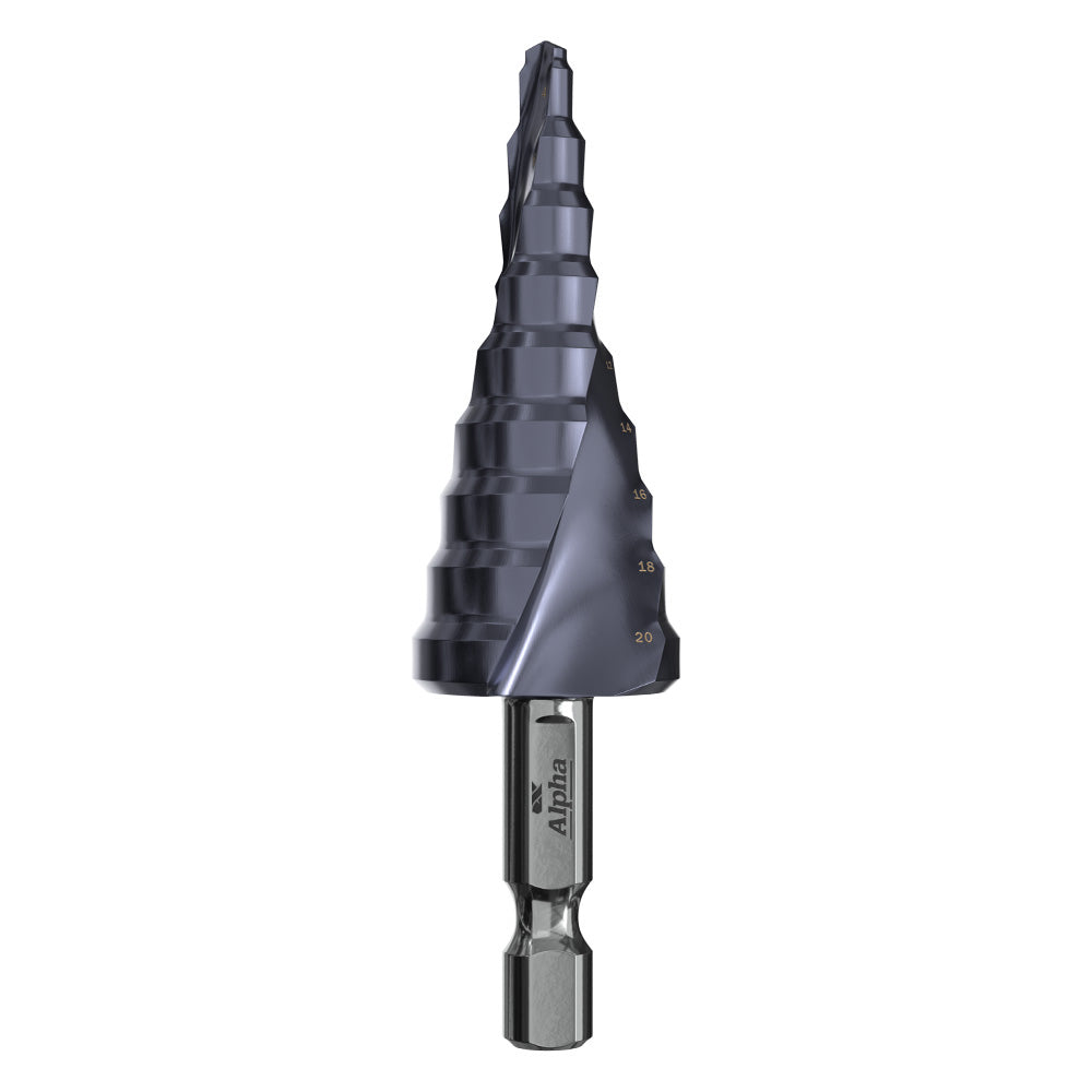 Alpha Onsite+ Step Drill Spiral Flute