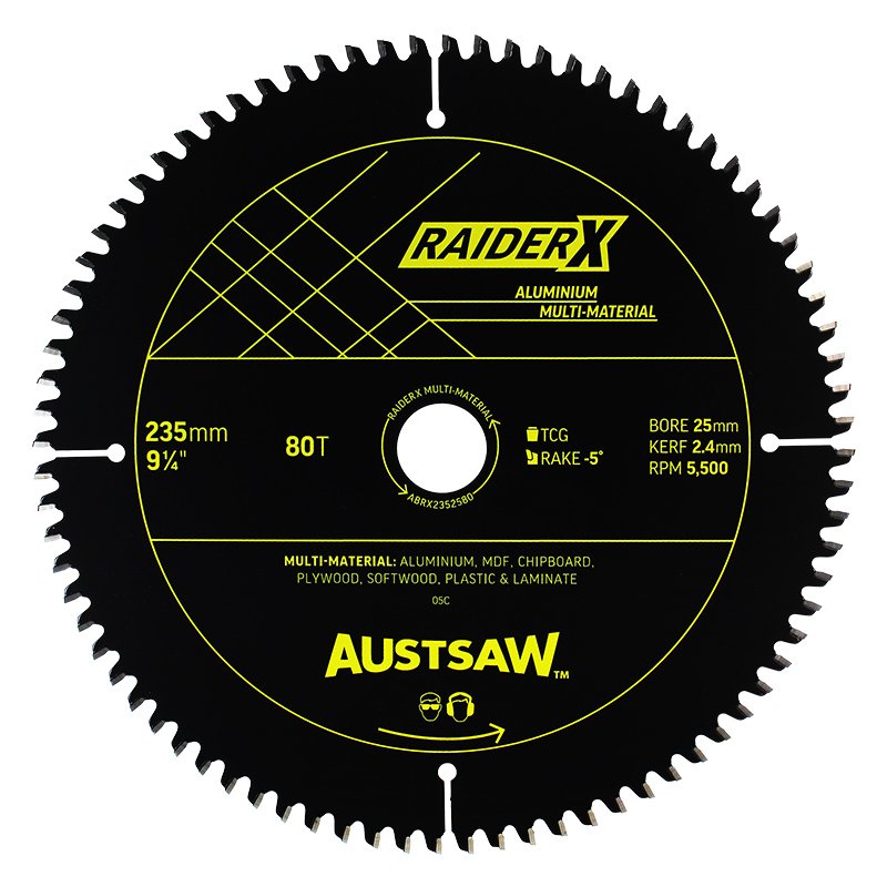 Austsaw RaiderX Aluminium Multi Material Blade