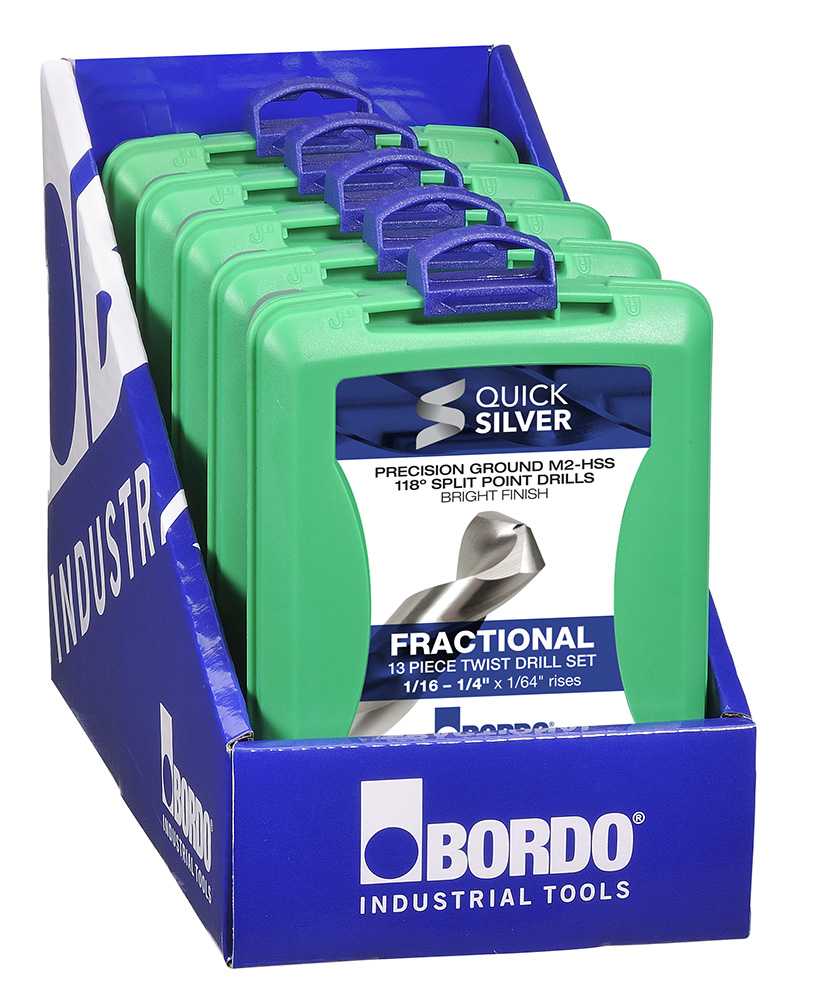 Bordo HSS Drill Set (Imperial) - 13 Piece