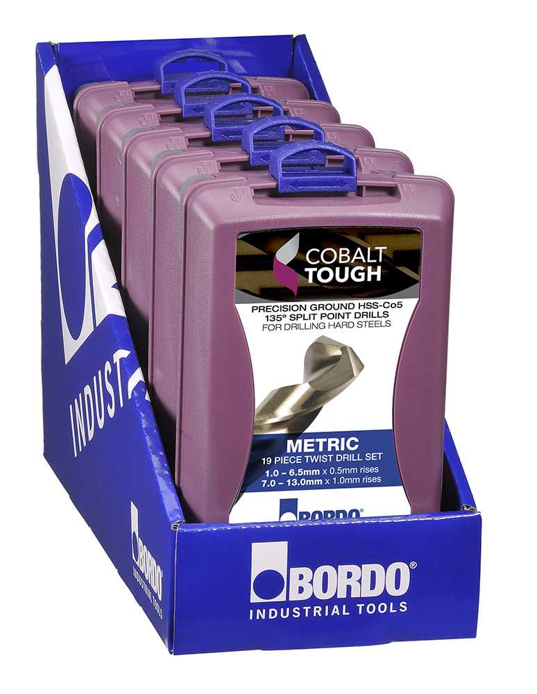 Bordo Drill Set (Metric) - 19 Piece (Cobalt)