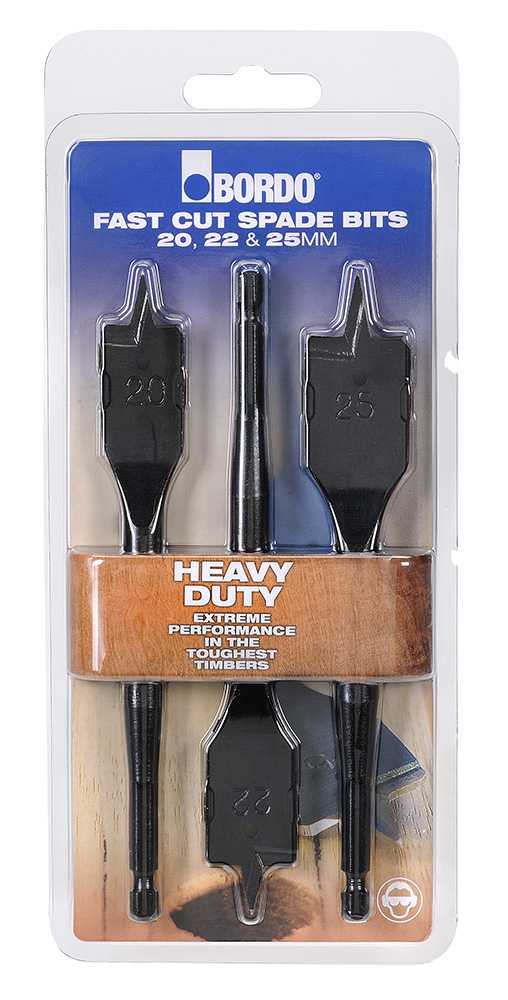 Bordo Heavy Duty Spade Bit Sets (Multiple Variants) - Cost Less Bolts | Industrial Supplies