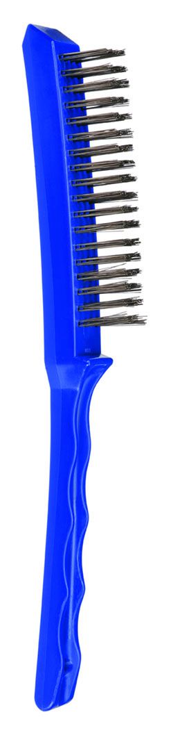 Bordo Bordo Wire Brush 4 Row S/S Long Plastic Handle | BI-5175-SS-4R - bordo-BI-5175-SS-4R