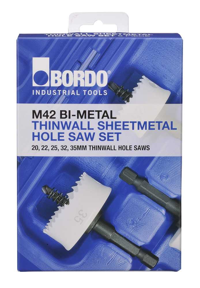Bordo Thinwall Sheetmetal Hole Saw Kits