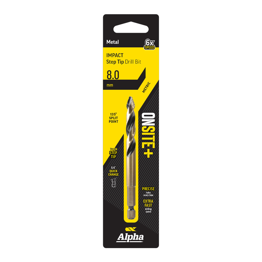 Alpha Onsite+ Impact Step Tip Drill Bits