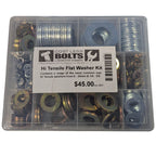 Flat Washer Kit High-Tensile ZP 8.8 (Metric & Imperial) - Cost Less Bolts | Industrial Supplies