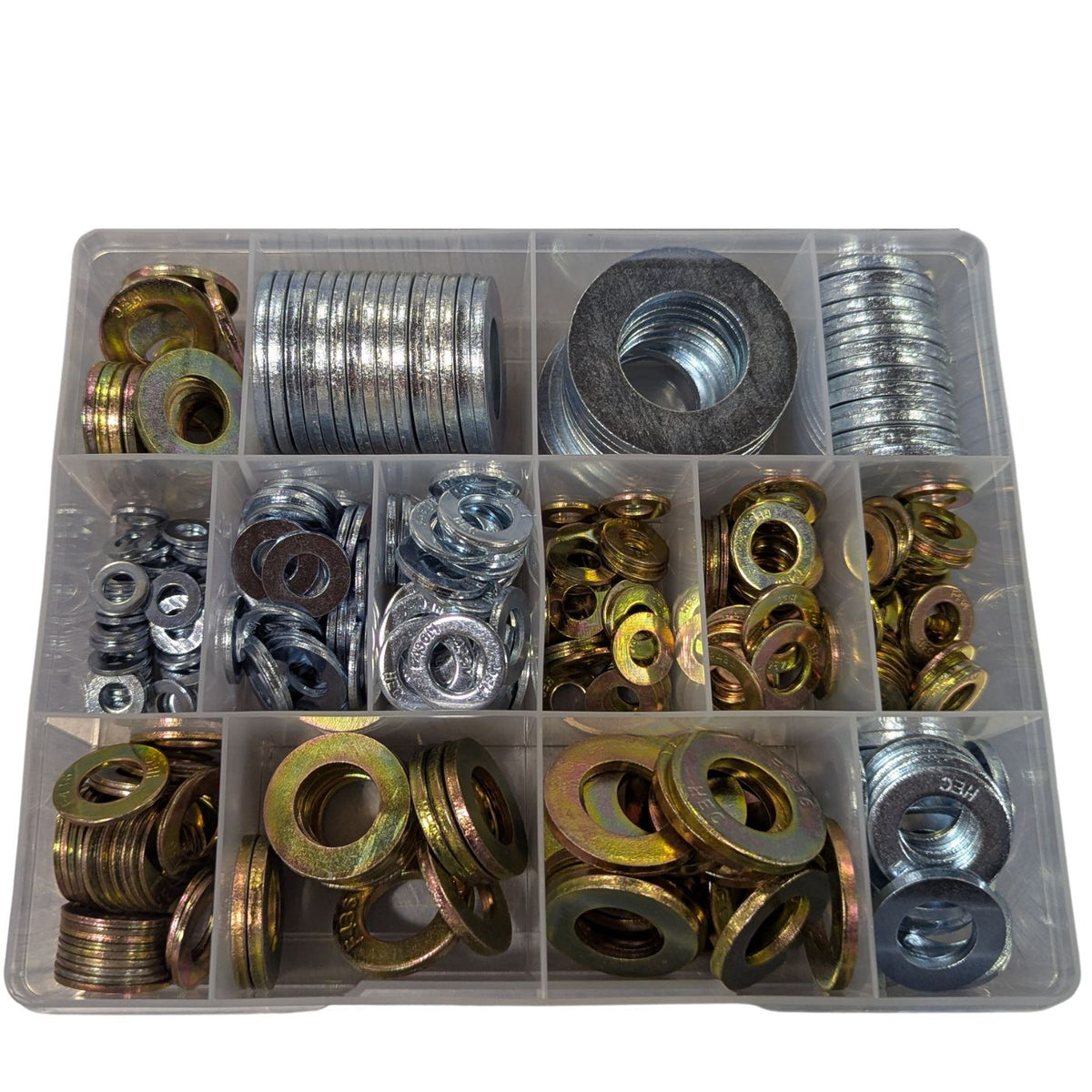 Flat Washer Kit High-Tensile ZP 8.8 (Metric &amp; Imperial) - Cost Less Bolts | Industrial Supplies
