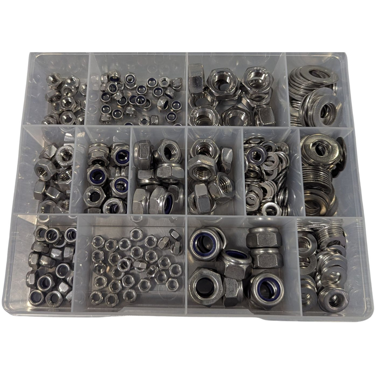 Flat Washer &amp; Nut Kit S/Steel 304 Grade (Metric) - Cost Less Bolts | Industrial Supplies
