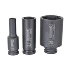 Kincrome Deep Impact Sockets Square Drive 1/2" - Cost Less Bolts | Industrial Supplies