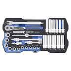 Kincrome LOK-ON™ Drive Socket Set 1/4" (Metric & Imperial) - Cost Less Bolts | Industrial Supplies