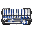 Kincrome LOK-ON™ Drive Socket Set 3/8" (Metric & Imperial) - Cost Less Bolts | Industrial Supplies