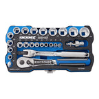 Kincrome LOK-ON™ Drive Socket Set 1/4" & 3/8" (Metric & Imperial) - Cost Less Bolts | Industrial Supplies
