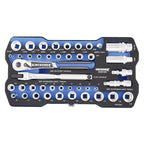 Kincrome LOK-ON™ Drive Socket Set 1/4" & 3/8" (Metric & Imperial) - Cost Less Bolts | Industrial Supplies