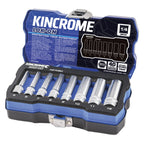Kincrome LOK-ON™ Drive Socket Set 1/4" (Metric & Imperial) - Cost Less Bolts | Industrial Supplies