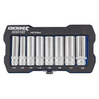 Kincrome LOK-ON™ Drive Socket Set 3/8" (Metric & Imperial) - Cost Less Bolts | Industrial Supplies
