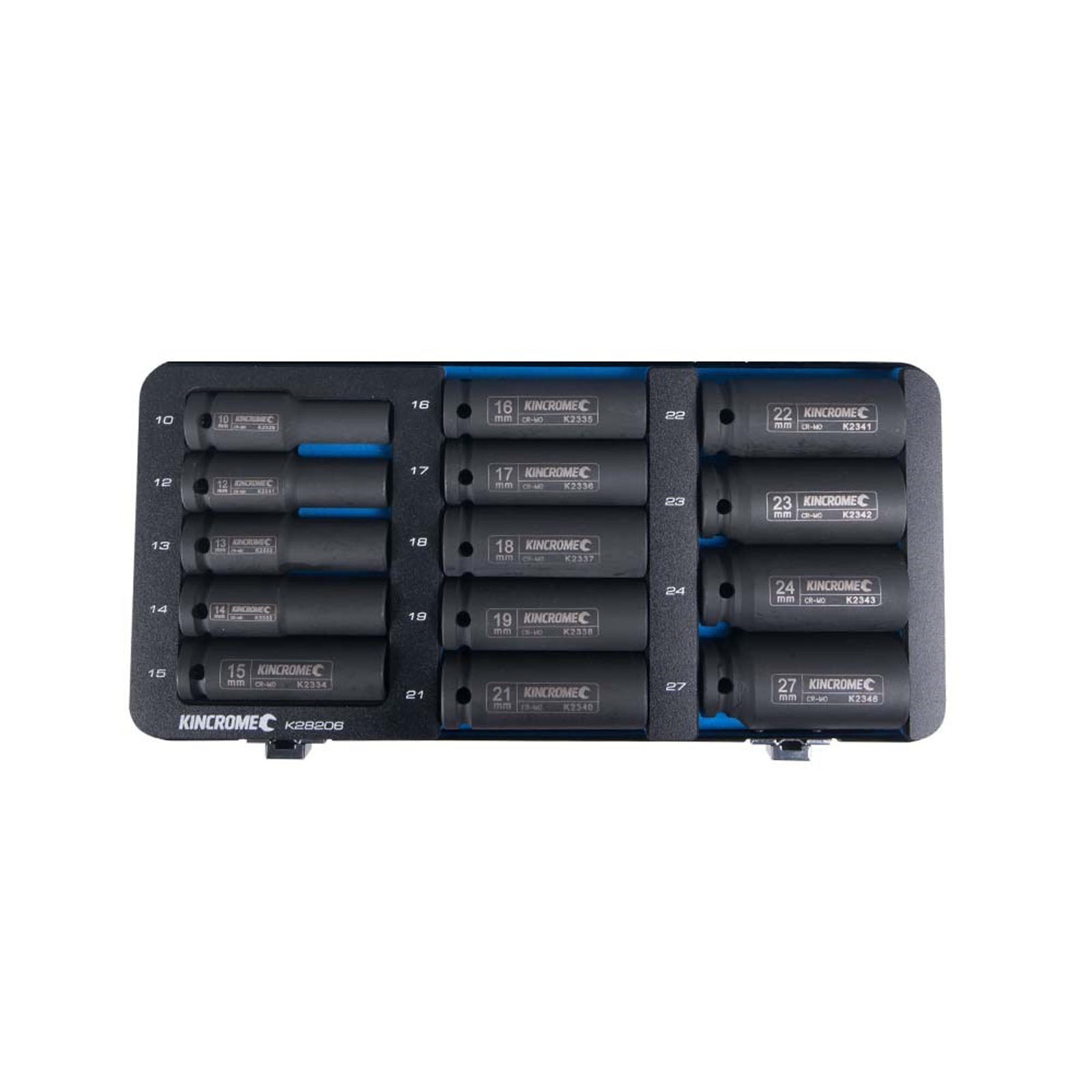 Kincrome Square Drive Deep Impact Socket Set 1/2" (Metric &amp; Imperial)