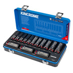 Kincrome Square Drive Deep Impact Socket Set 1/2" (Metric & Imperial) - Cost Less Bolts | Industrial Supplies