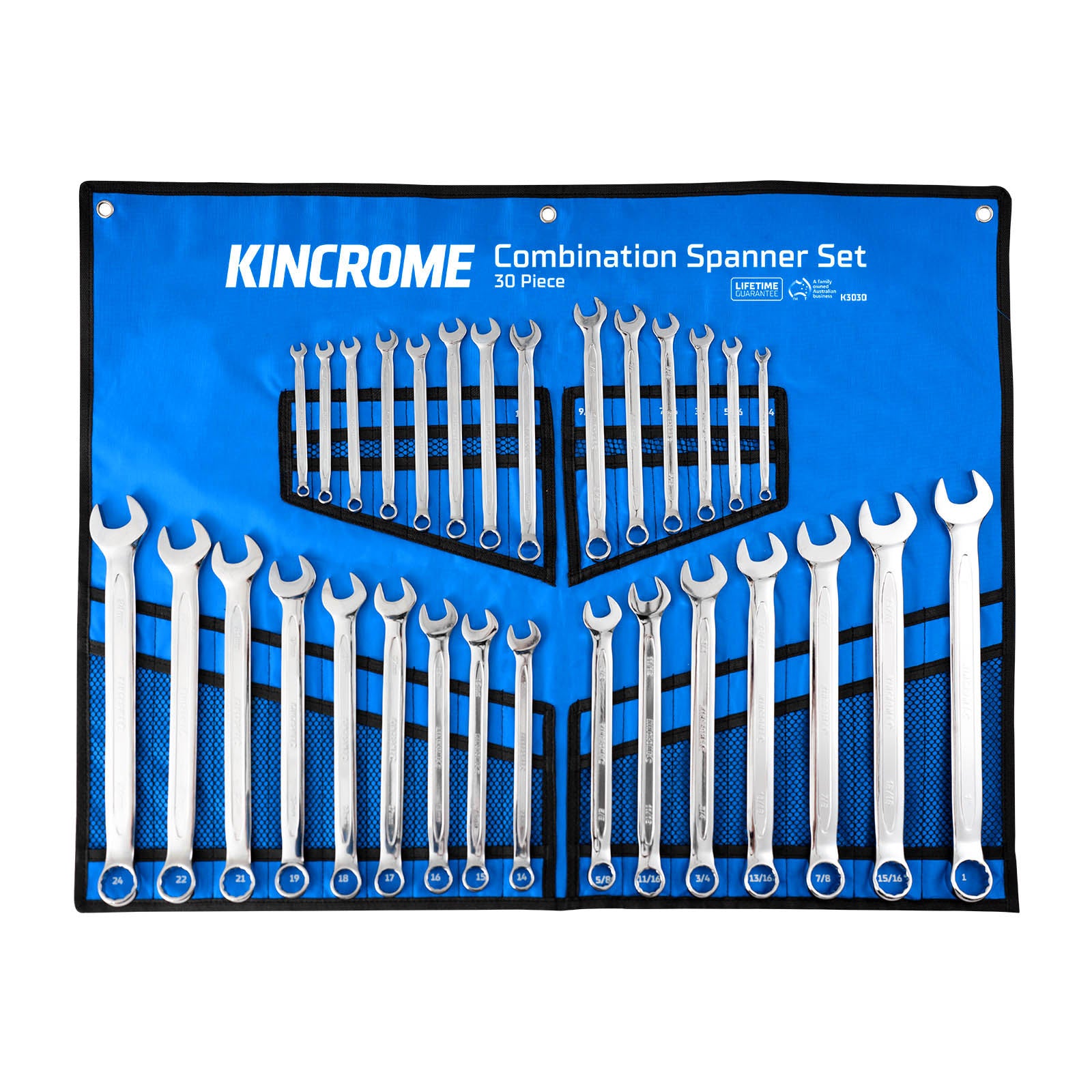 Kincrome Combination Spanner Set (Metric &amp; Imperial) -  (USA Style)