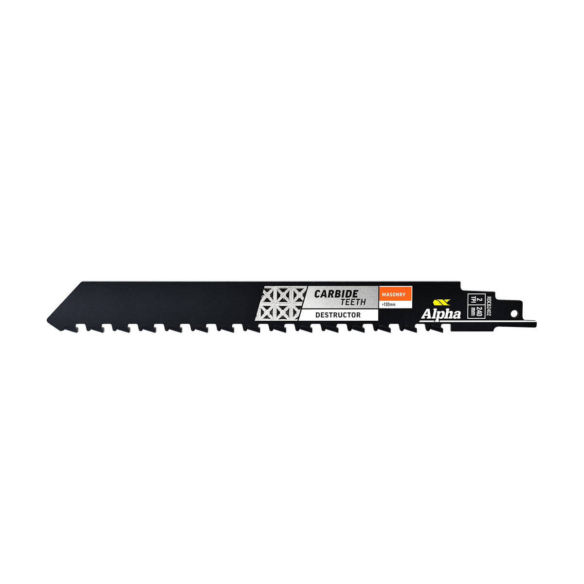Alpha Carbide Teeth TCT Destructor Masonry Recip Blades | 2 TPI - Cost Less Bolts | Industrial Supplies