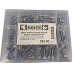 Socket & Button Head Cap Screw 304 S/Steel Kit (Metric) - Cost Less Bolts | Industrial Supplies