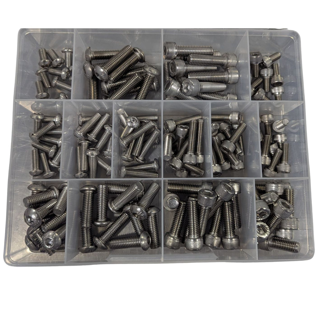 Socket &amp; Button Head Cap Screw 304 S/Steel Kit (Metric) - Cost Less Bolts | Industrial Supplies