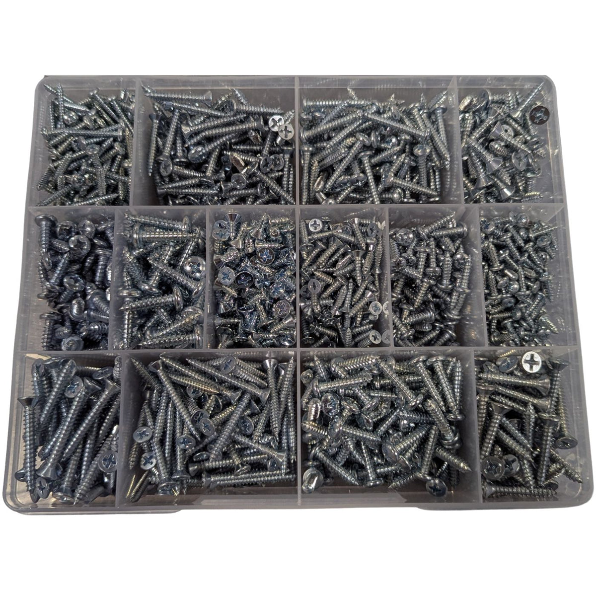 Self Tapper Kit | Zinc Plated | PAN &amp; CSK - Cost Less Bolts | Industrial Supplies