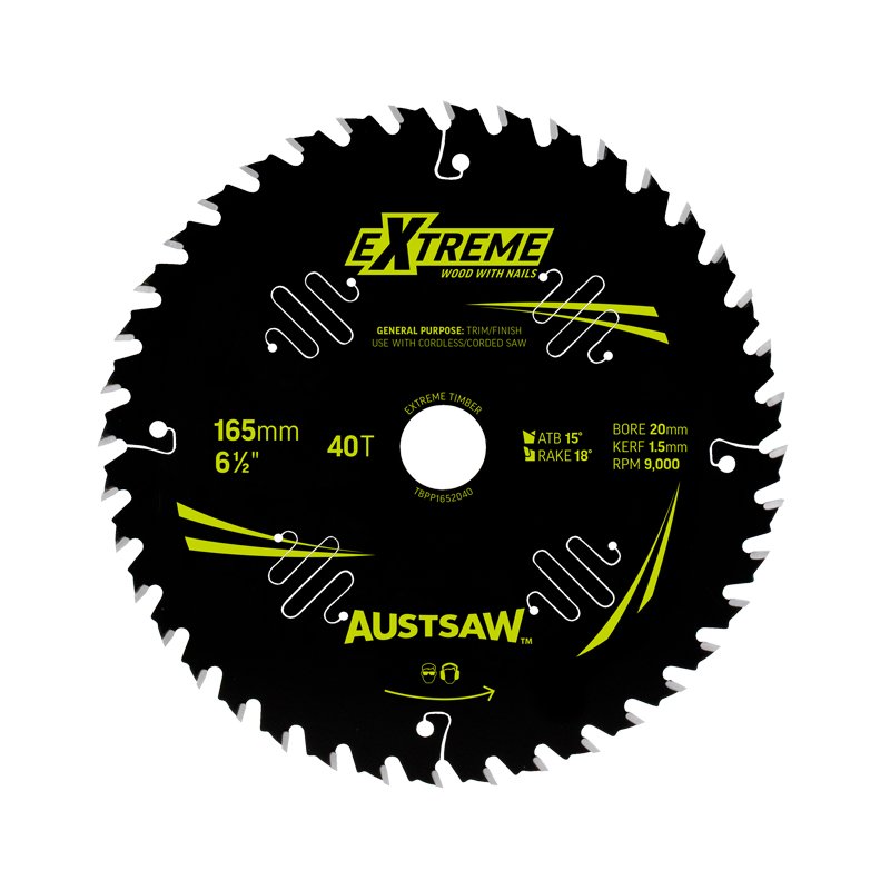 Austsaw Extreme: Wood with Nails Blade Think Kerf
