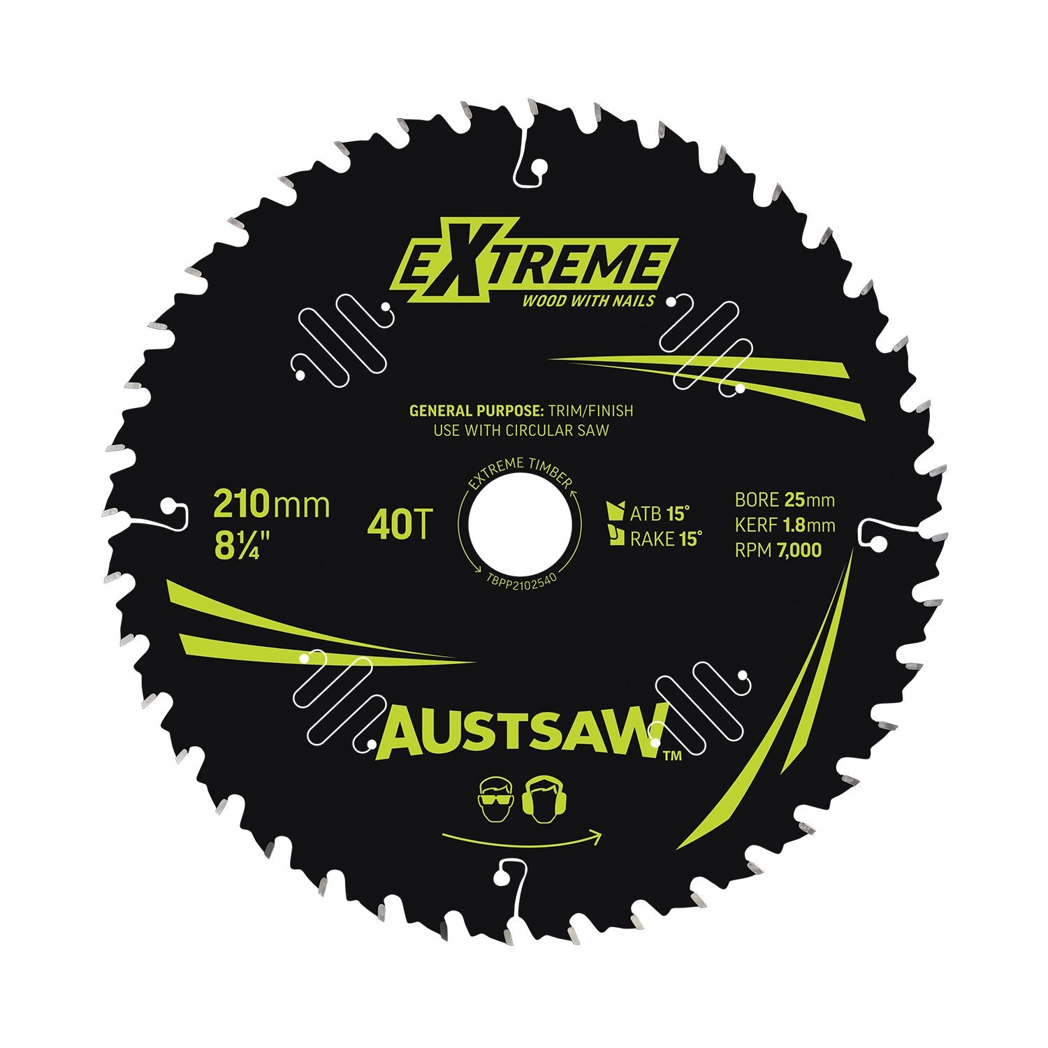 Austsaw Extreme: Wood with Nails Blade Think Kerf