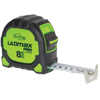 Sterling Ultimax Tape Measure Easyread: Magnetic Hook - 8m x 25mm (Metric) - Cost Less Bolts | Industrial Supplies