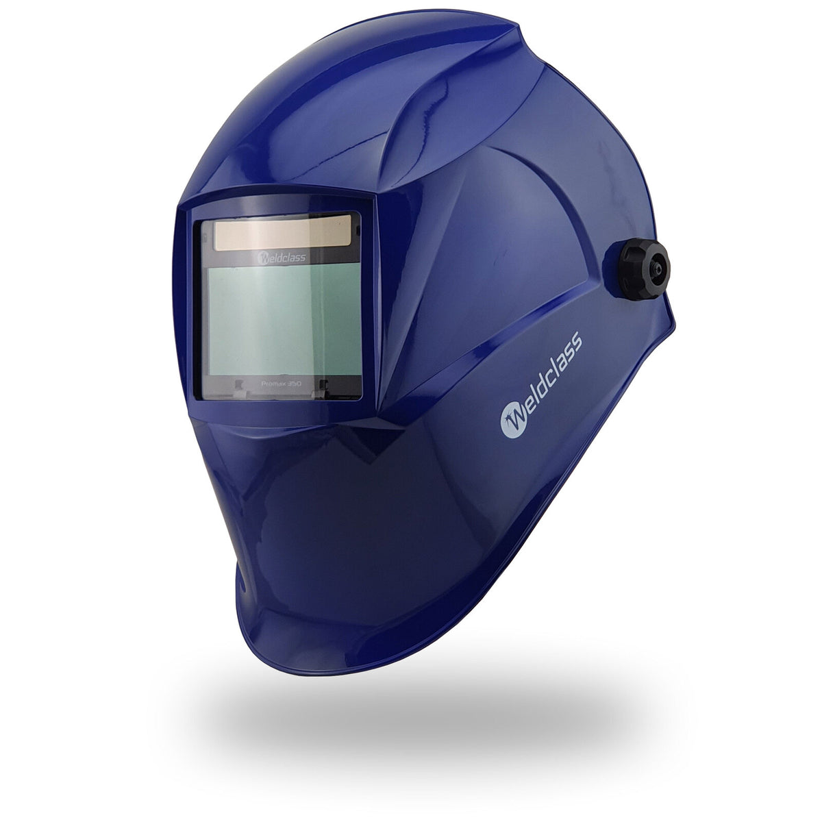 Weldclass PROMAX 350 Auto-Darkening Welding Helmet Gloss Blue (WC-05313) - Cost Less Bolts | Industrial Supplies