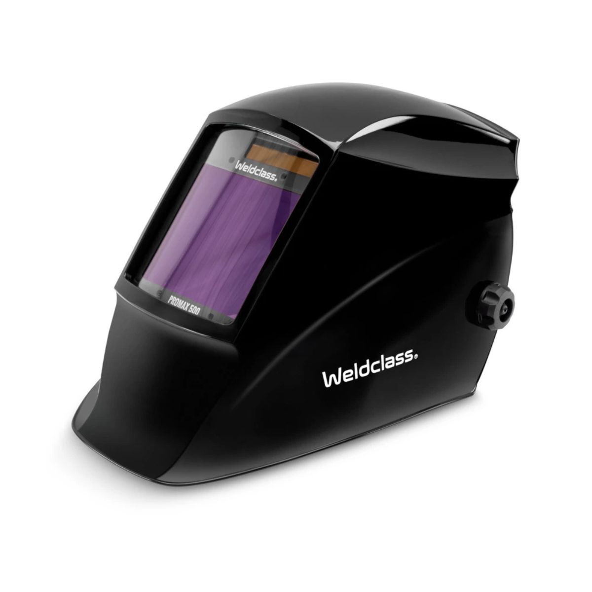 Weldclass PROMAX 500 Auto-Darkening Welding Helmet Black Stealth (WC-05317) - Cost Less Bolts | Industrial Supplies