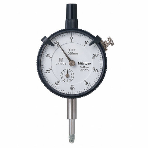 Mitutoyo Series 2 Standard Type Plunger Dial Indicators - Metric 0-10mm x 0.01mm (2046A) - Cost Less Bolts | Industrial Supplies