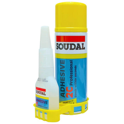 Soudal 2C Mitre Kit | 100g Adhesive, 400ml Activator | VIC DEL ONLY - Cost Less Bolts | Industrial Supplies